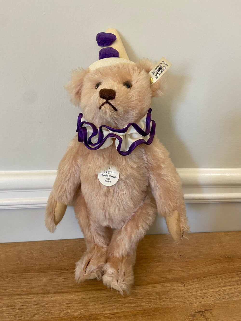 Steiff 407260 Limited Edition Teddy Clown 1926 Replica 33cm with COA